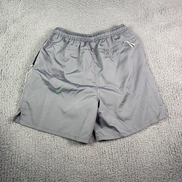 Kith Transitional Active Shorts Mens Small Gray Baggy 7" Zipper Swim Hybrid - Picture 5 of 10